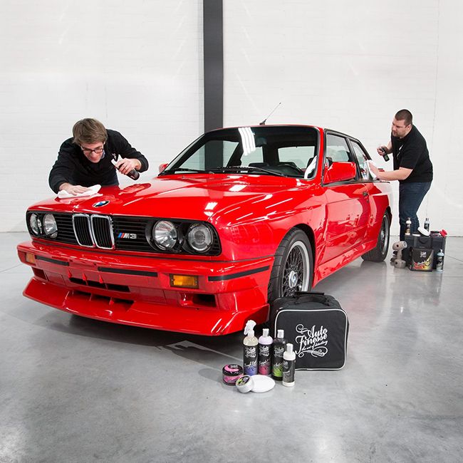 Classic vehicle detailing in progress